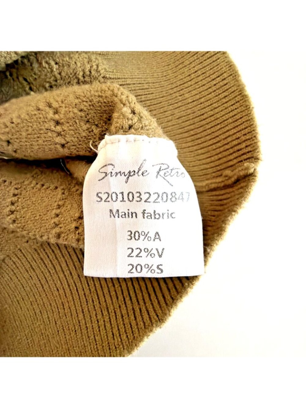 Simple Retro Womens L Olive Floral Embroidered Cardigan Sweater Cottagecore - Picture 10 of 11
